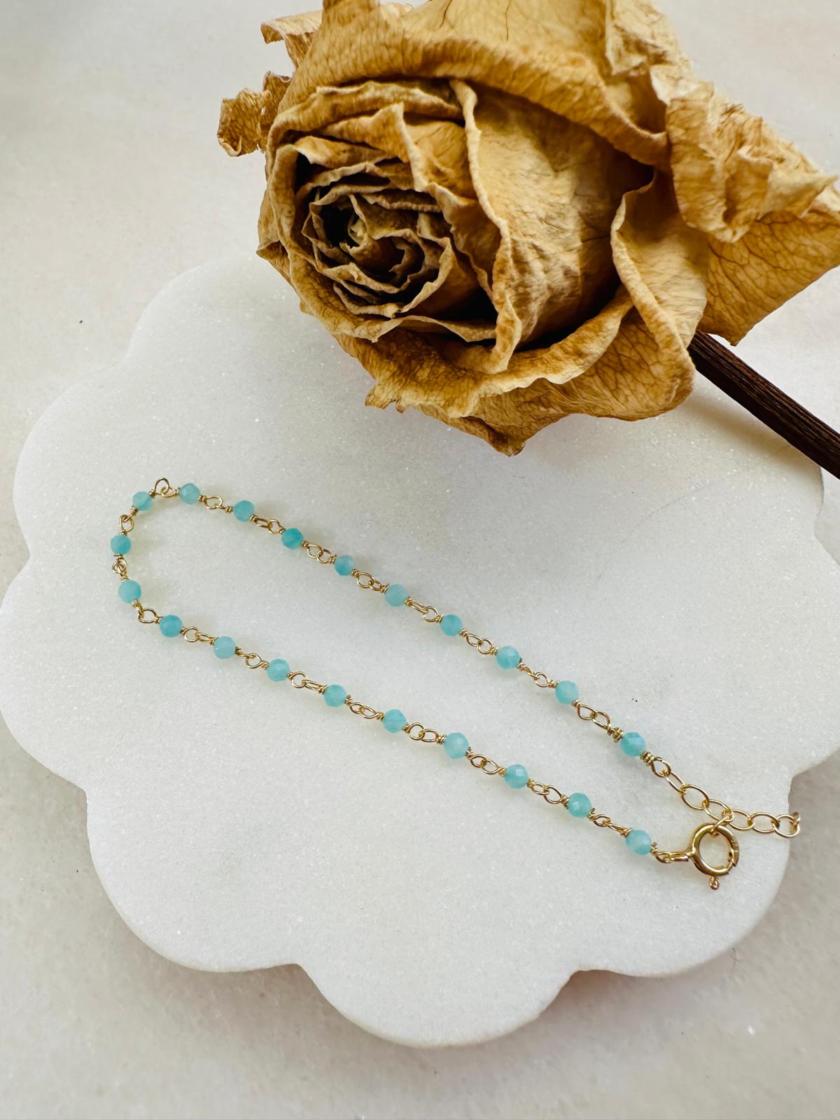 Pulsera Badalona oro - diferentes piedras