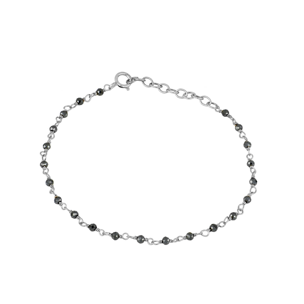 Pulsera Badalona plata - diferentes piedras