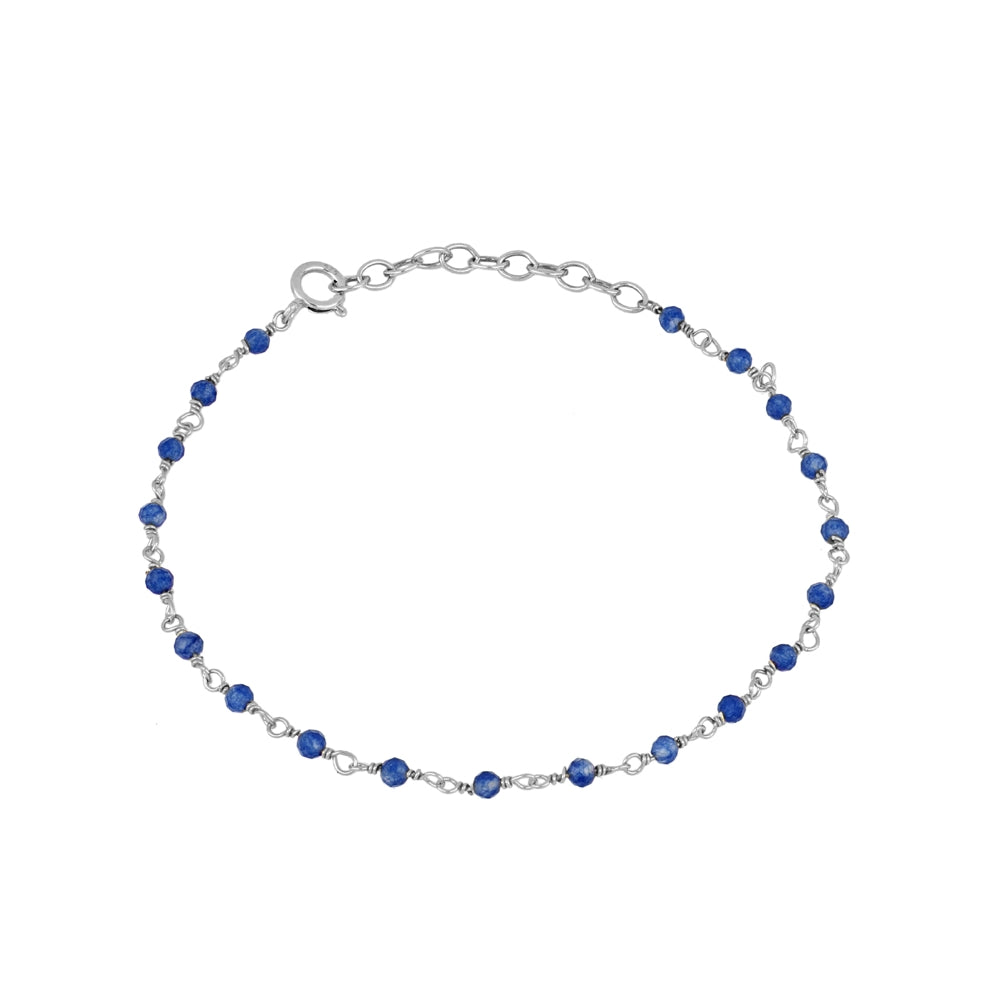 Pulsera Badalona plata - diferentes piedras