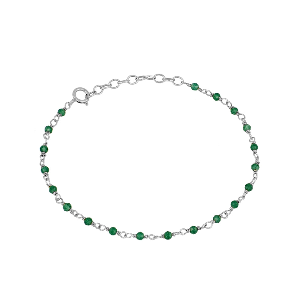 Pulsera Badalona plata - diferentes piedras