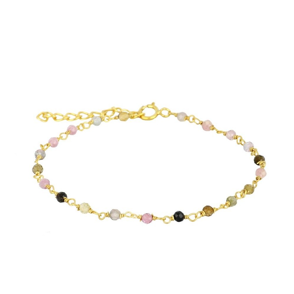 Pulsera Badalona oro - diferentes piedras