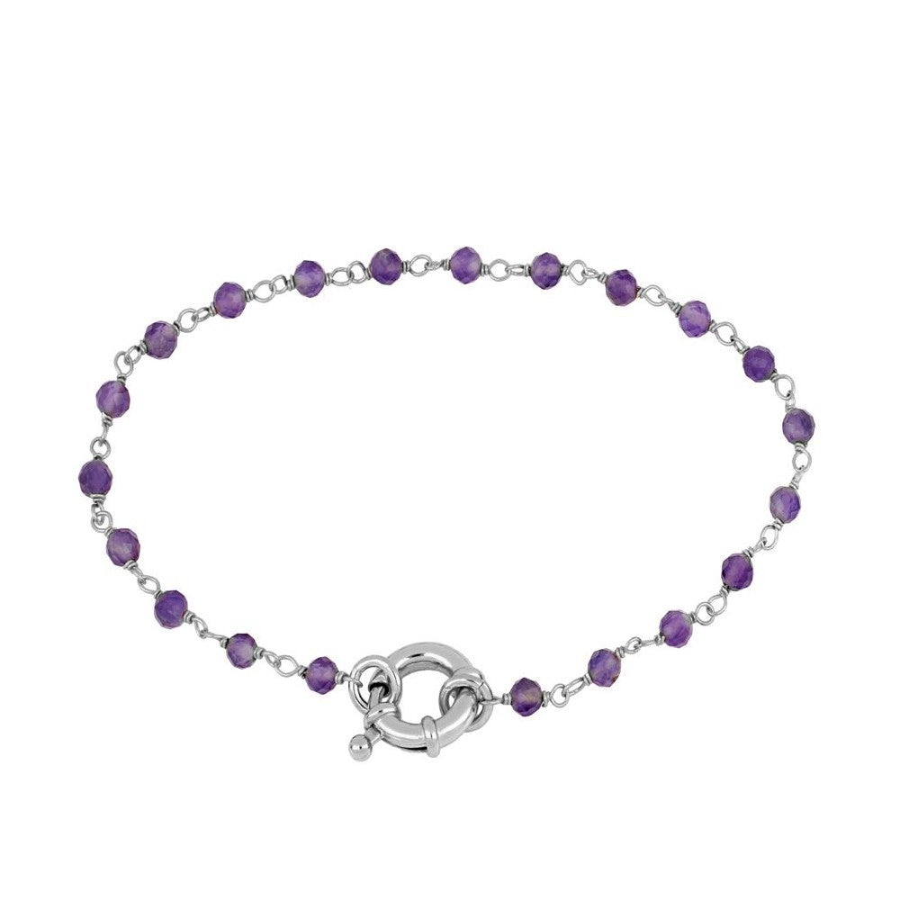 Pulsera Cabrils plata- diferentes piedras