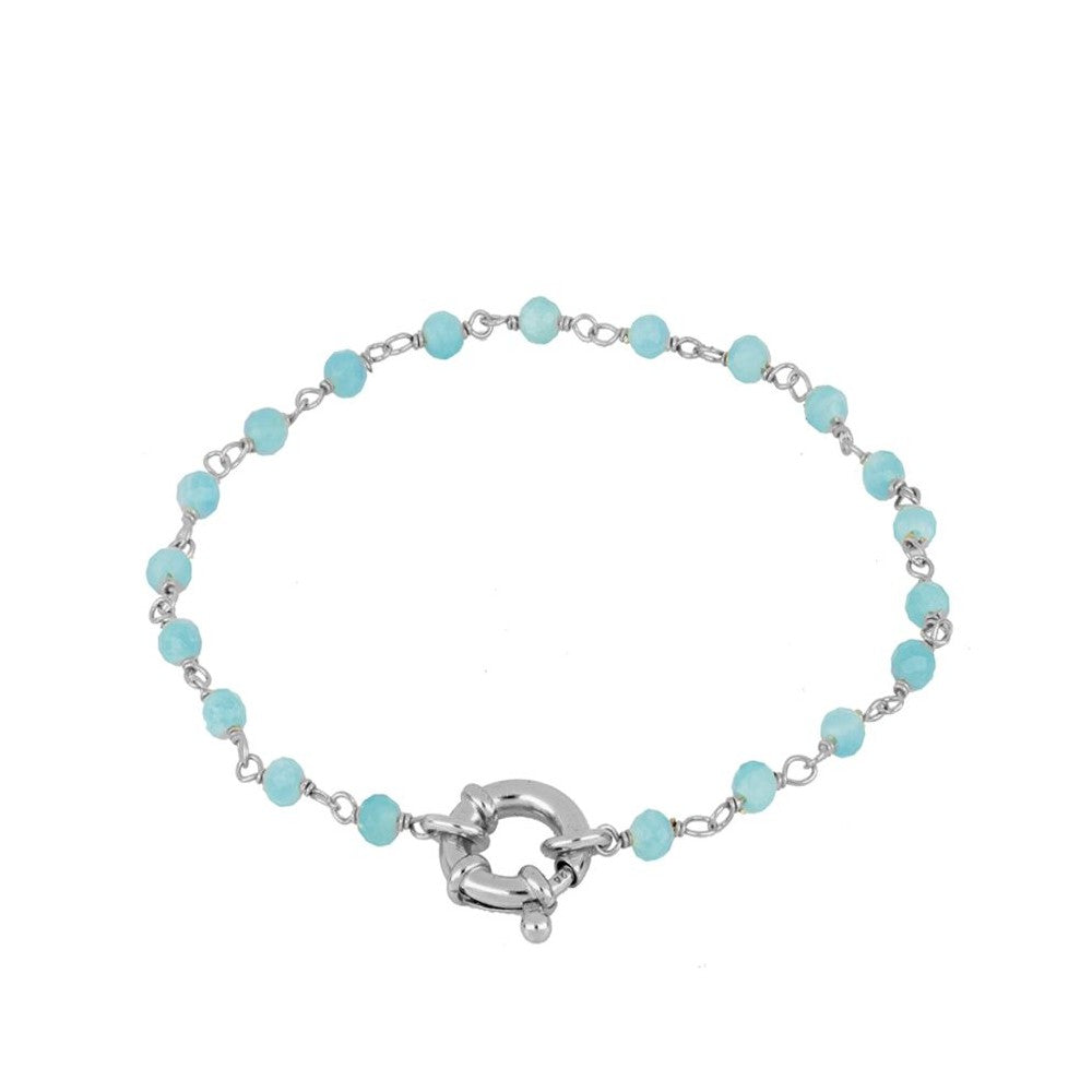 Pulsera Cabrils plata- diferentes piedras