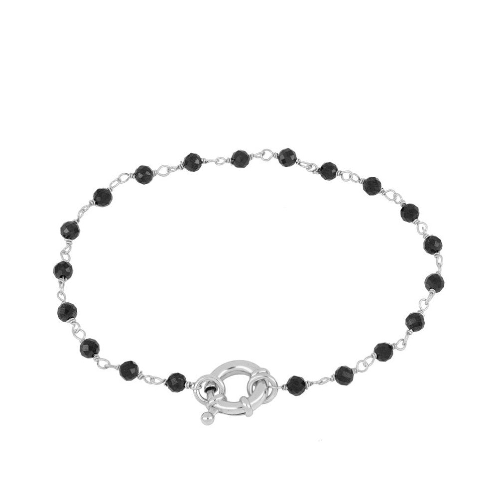 Pulsera Cabrils plata- diferentes piedras
