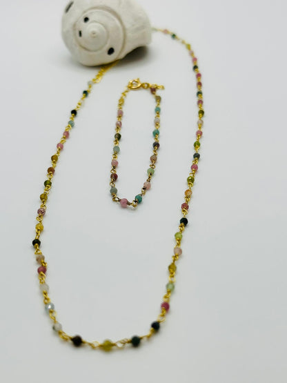 Badalona Necklace with Tourmaline