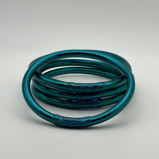 Buddhist bracelet ocean blue