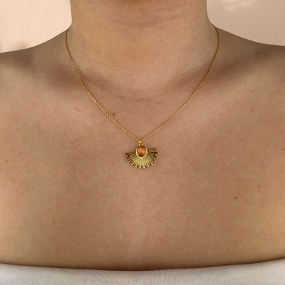 Collar Sol oro - diferentes piedras