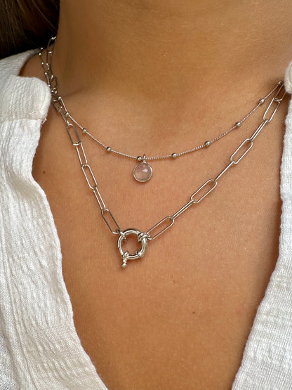 Cadaqués silver necklace - different stones