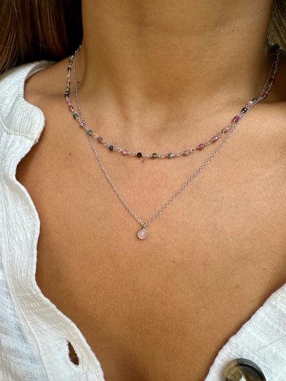 Vilassar de Mar silver necklace - different stones