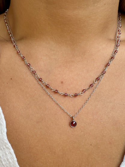 Vilassar de Mar silver necklace - different stones
