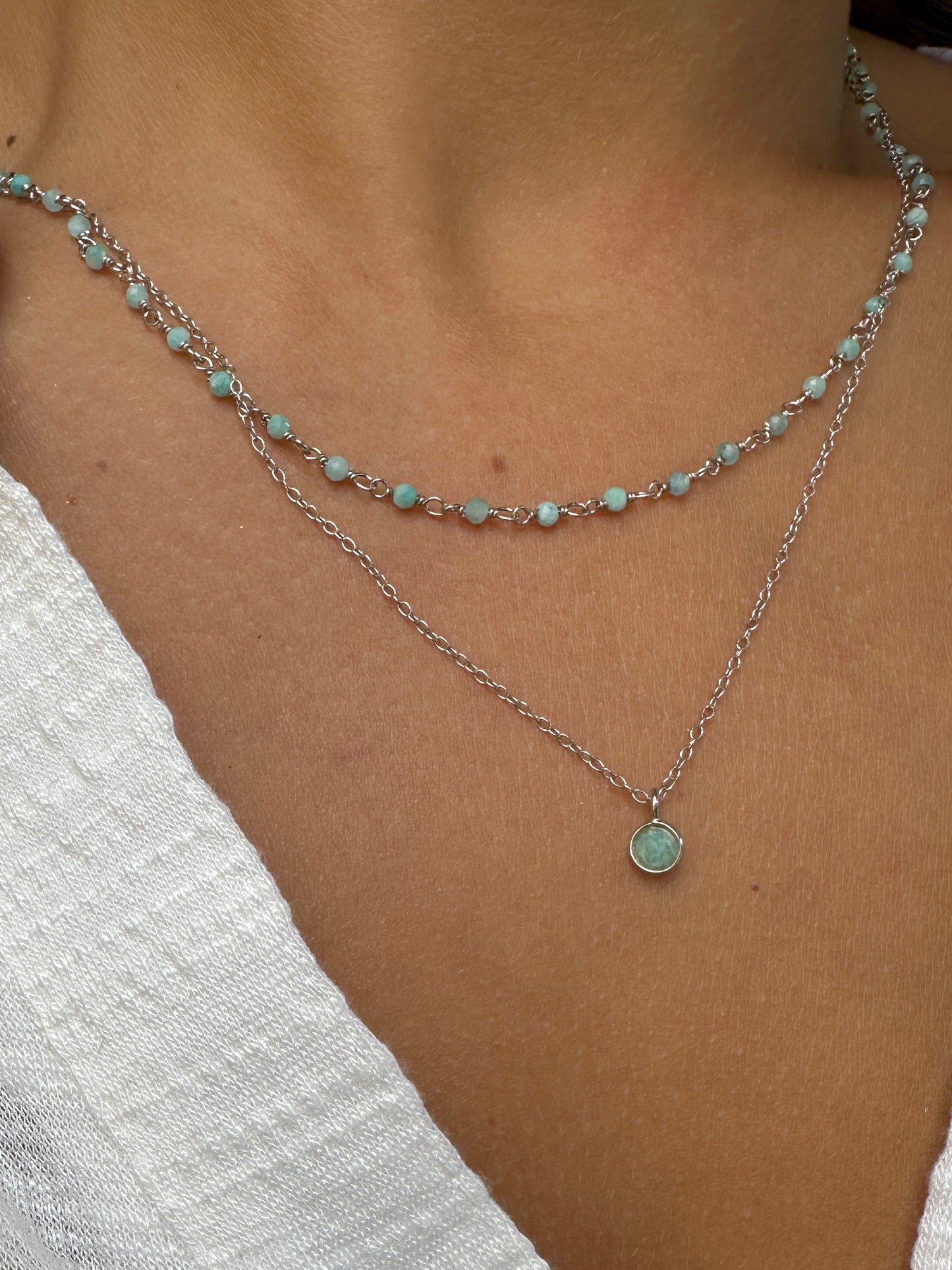 Vilassar de Mar silver necklace - different stones