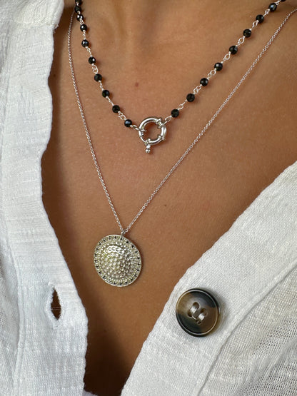 Cabrils silver necklace - different stones