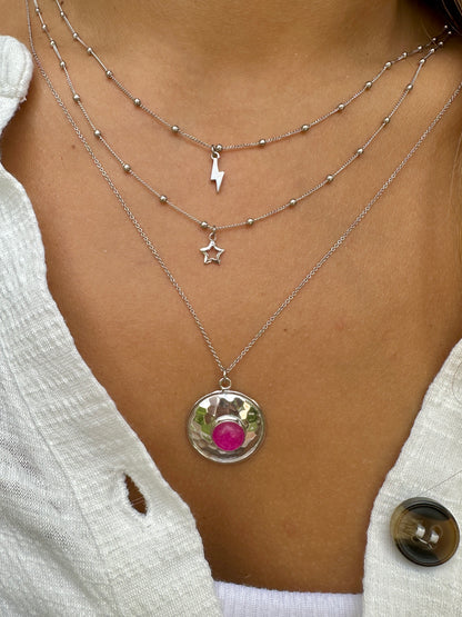 Tossa de Mar silver necklace - different stones