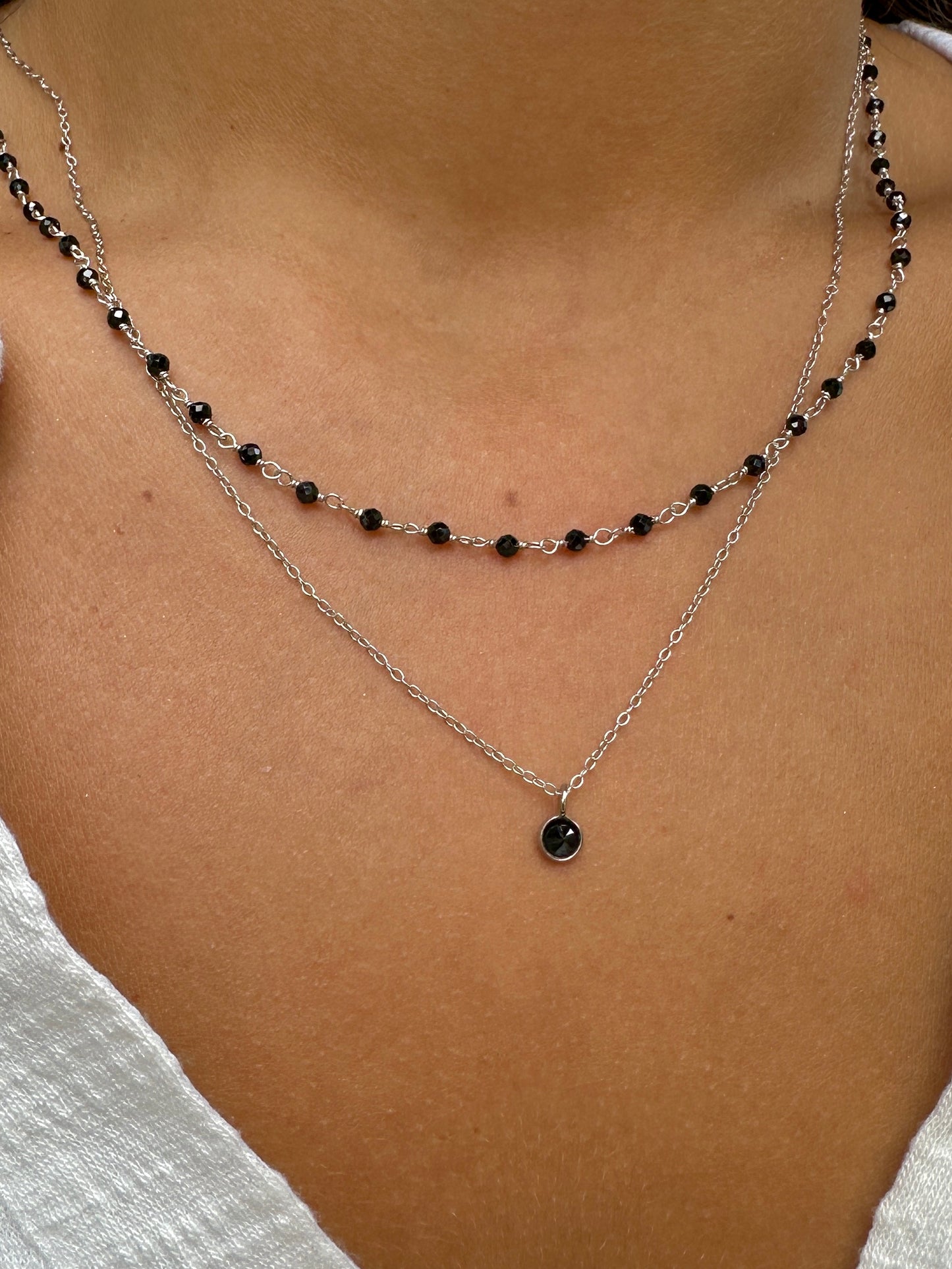 Vilassar de Mar silver necklace - different stones
