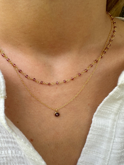 Collar Vilassar de Mar oro - diferentes piedras