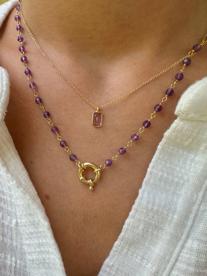 Collar Ibiza oro - diferentes piedras