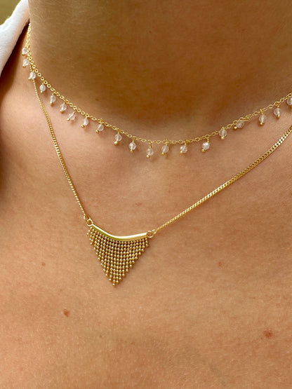 Montgat gold necklace - different stones