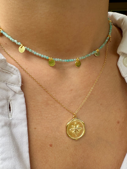 Alella gold necklace - different stones