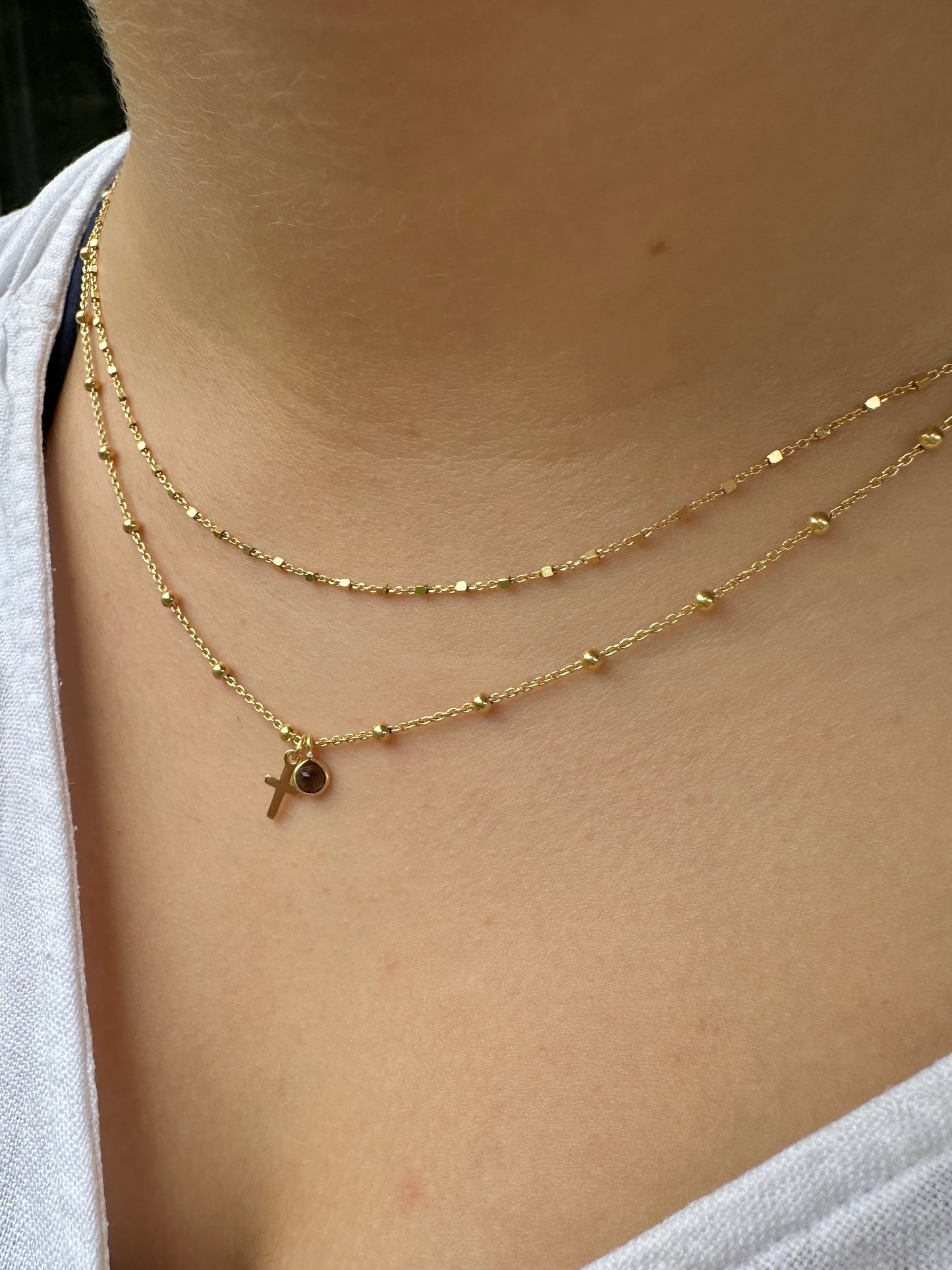 Setting sun necklace