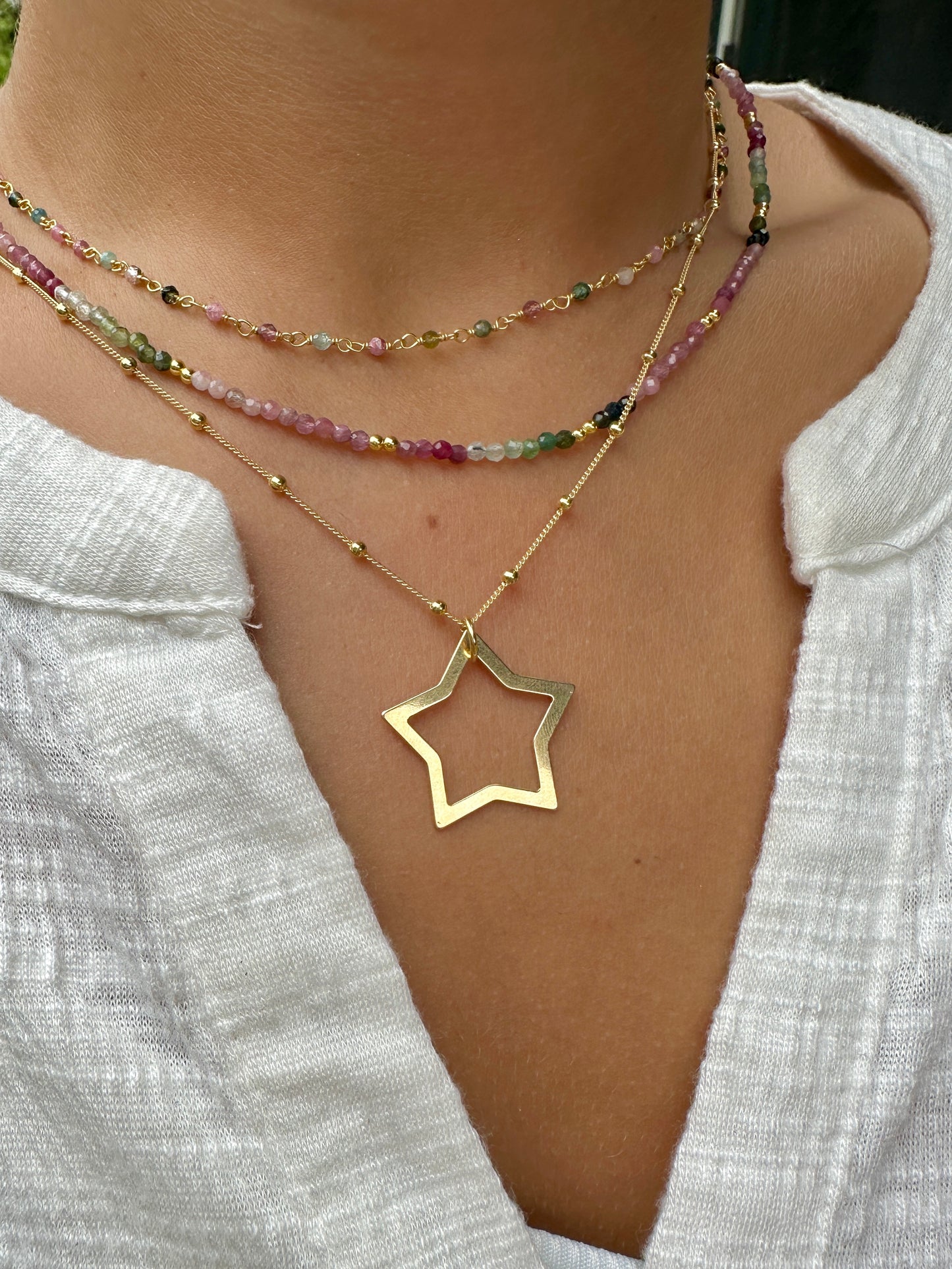 Alp necklace with big star
