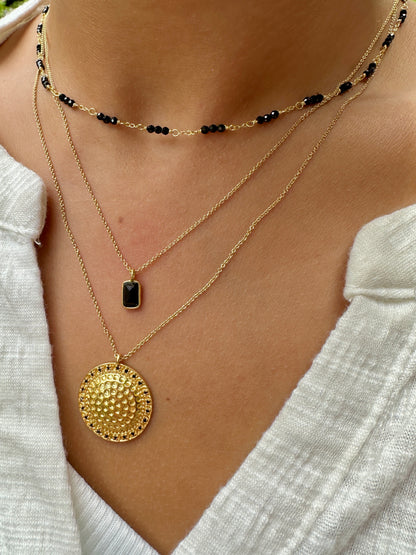 Collar Ibiza oro - diferentes piedras