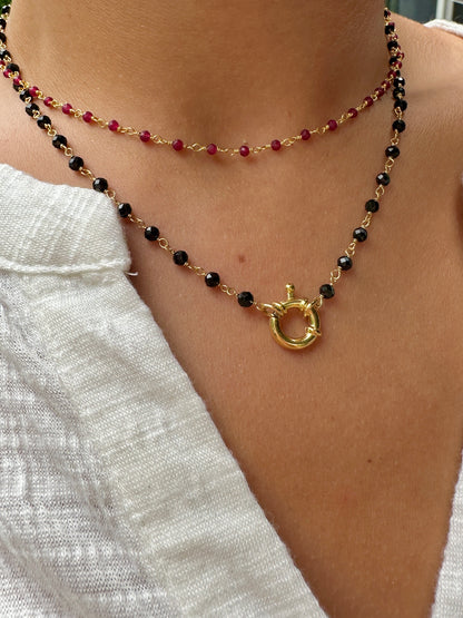 Collar Badalona oro - diferentes piedras