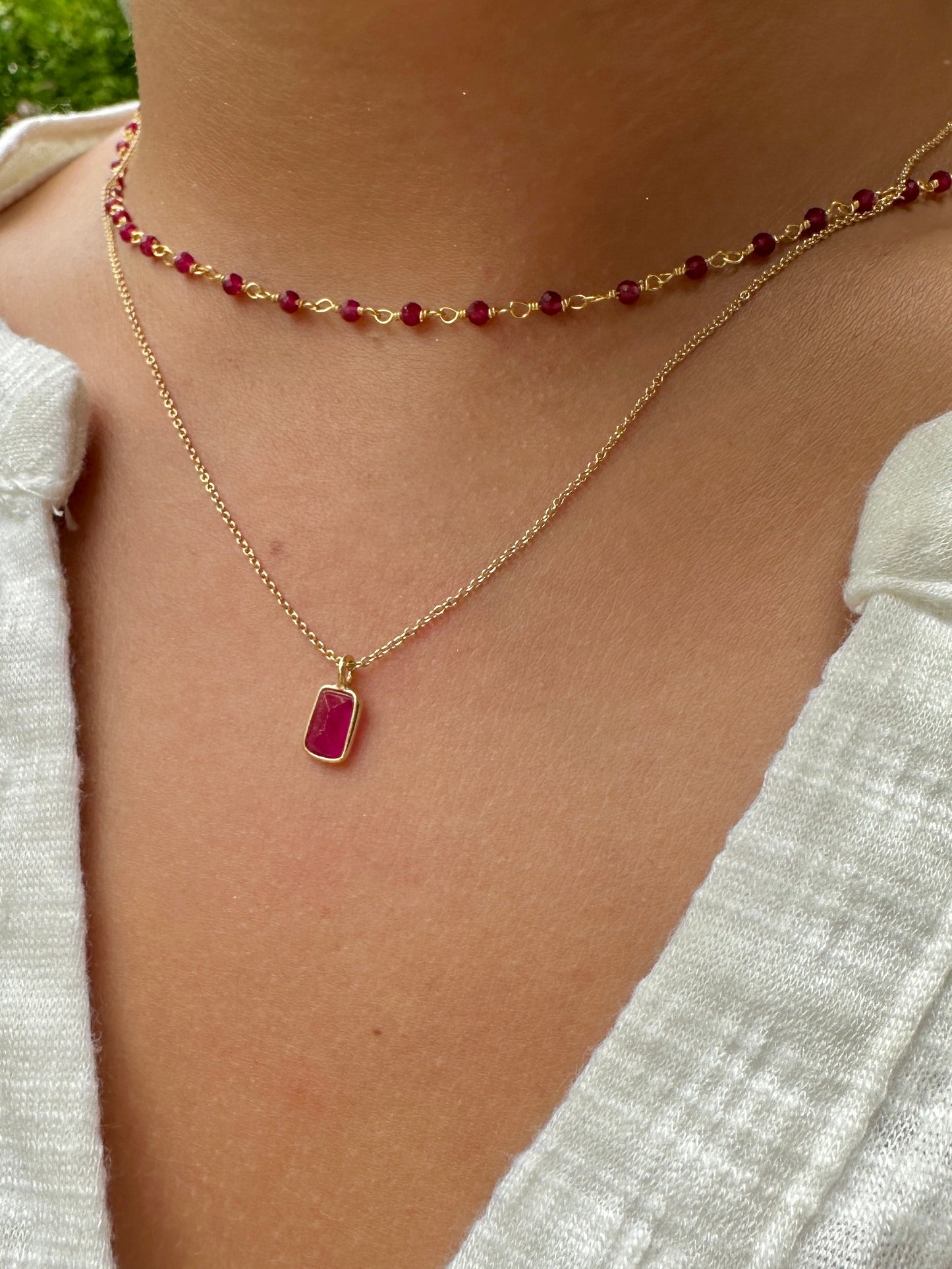Collar Ibiza oro - diferentes piedras