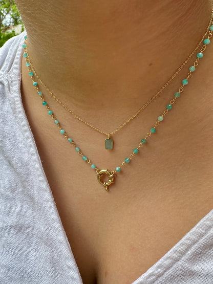Collar Ibiza oro - diferentes piedras
