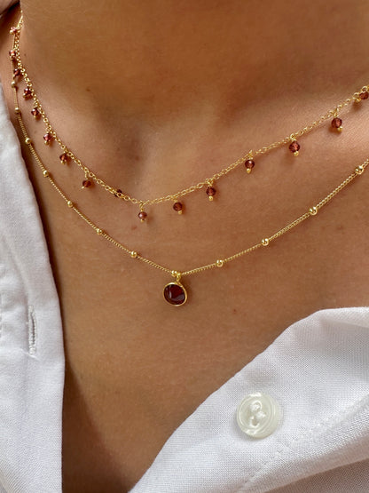 Premià gold necklace - different stones