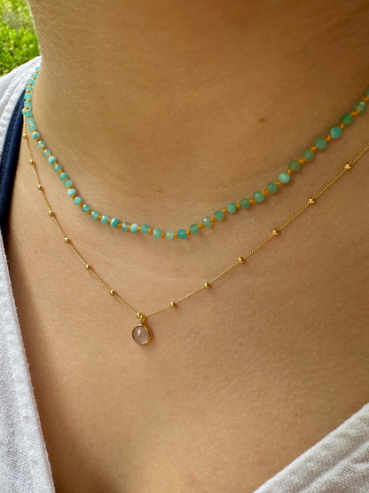 Cadaqués gold necklace - different stones