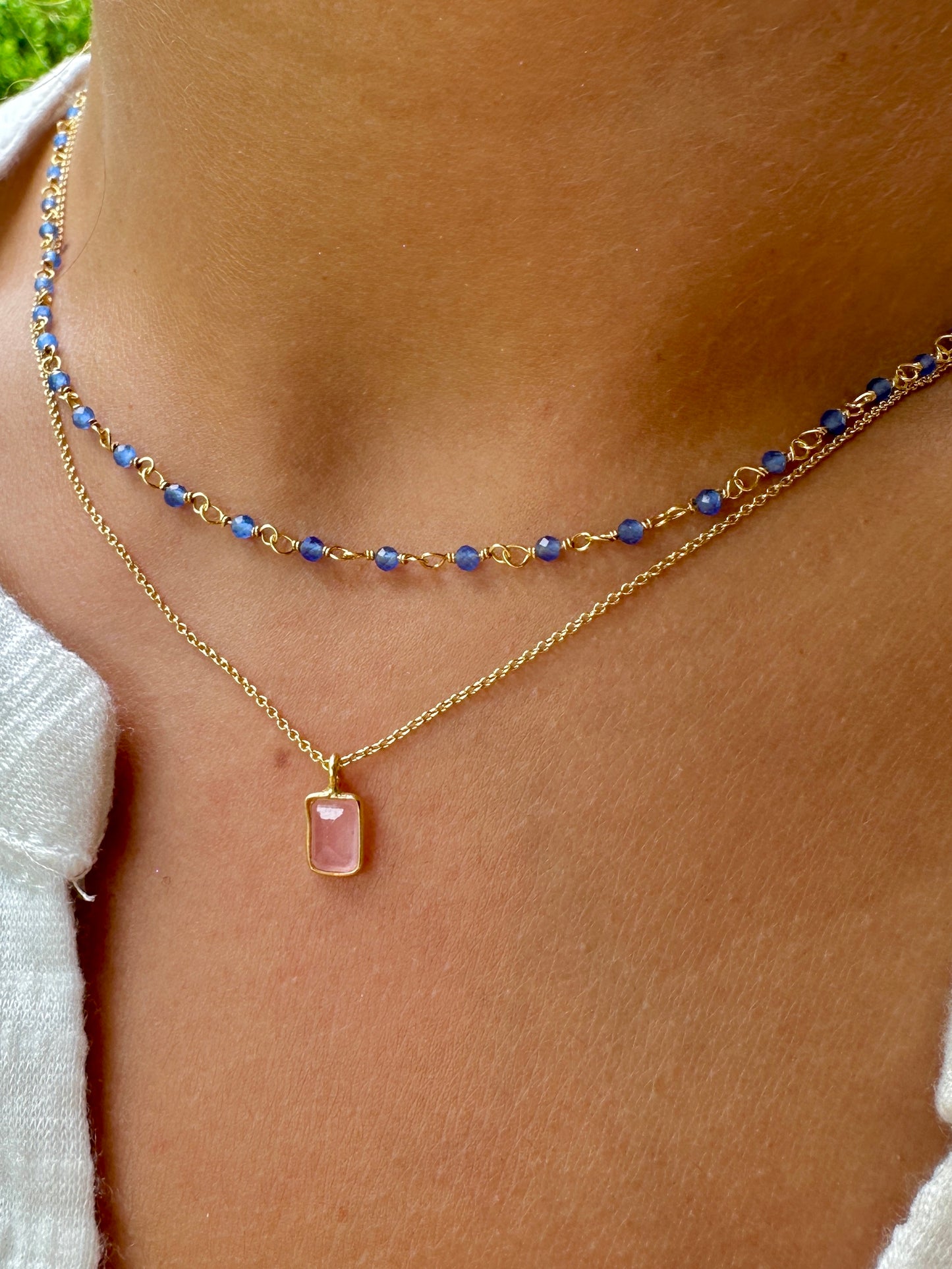 Collar Badalona oro - diferentes piedras