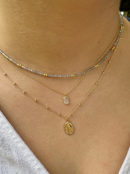 Collar Ibiza oro - diferentes piedras