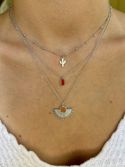Alp necklace with cactus
