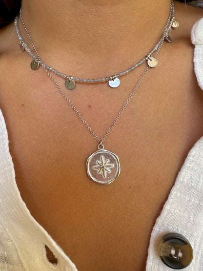 Alella silver necklace - different stones