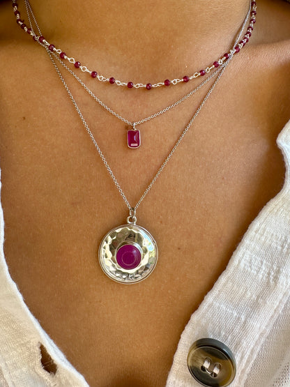 Tossa de Mar silver necklace - different stones