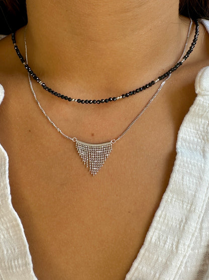 Tiana silver necklace - different stones