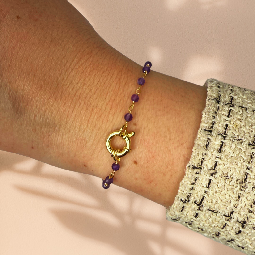 Cabrils gold bracelet - different stones