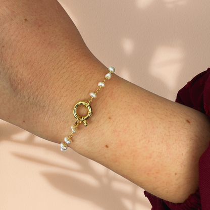 Cabrils gold bracelet - different stones