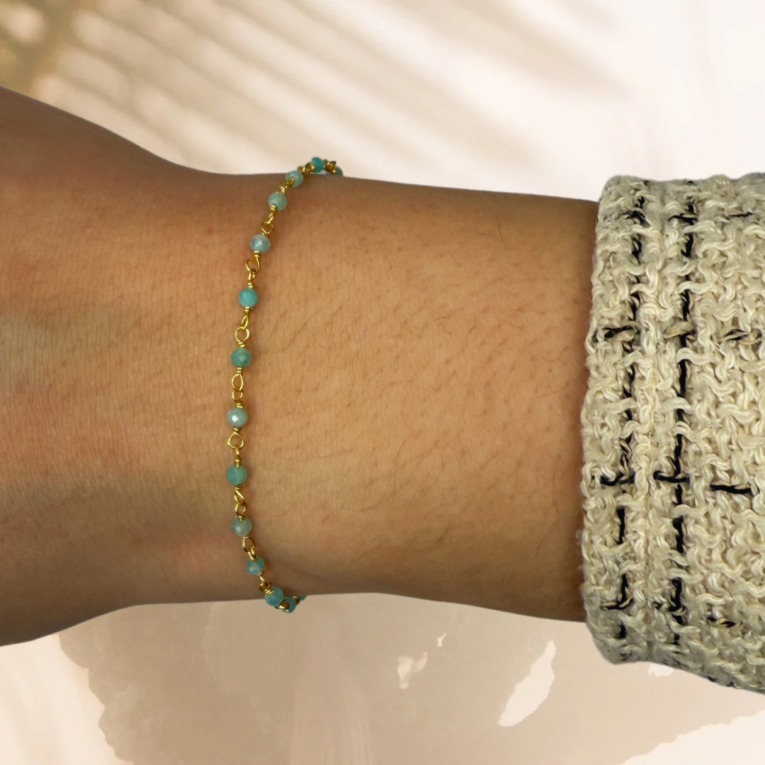Badalona gold bracelet - different stones