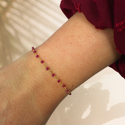 Badalona gold bracelet - different stones