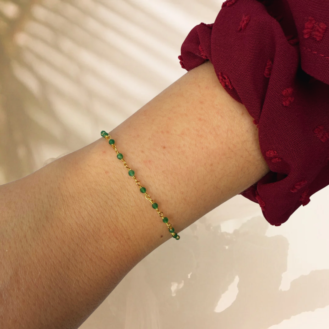 Badalona gold bracelet - different stones