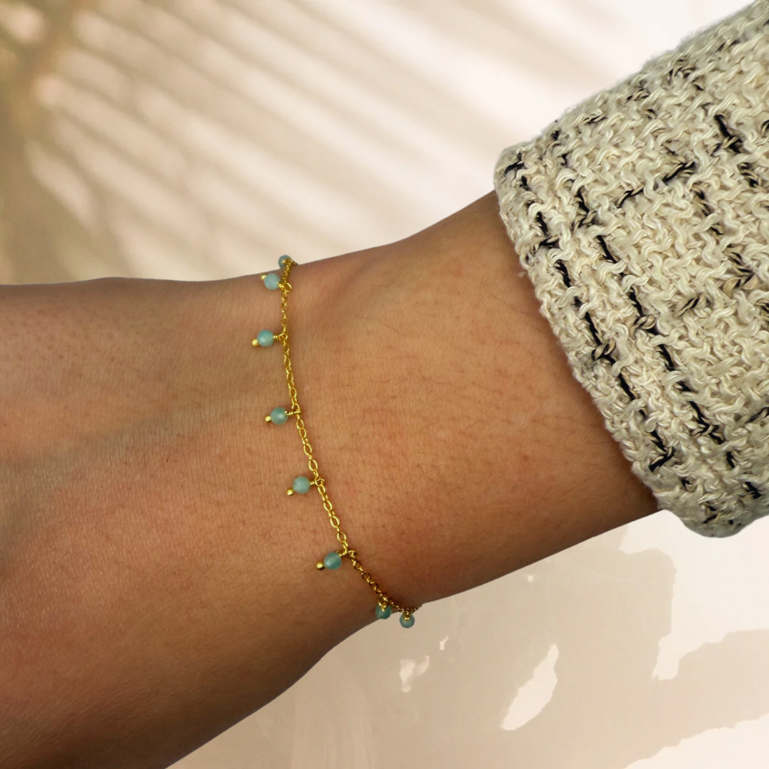 Premià gold bracelet - different stones