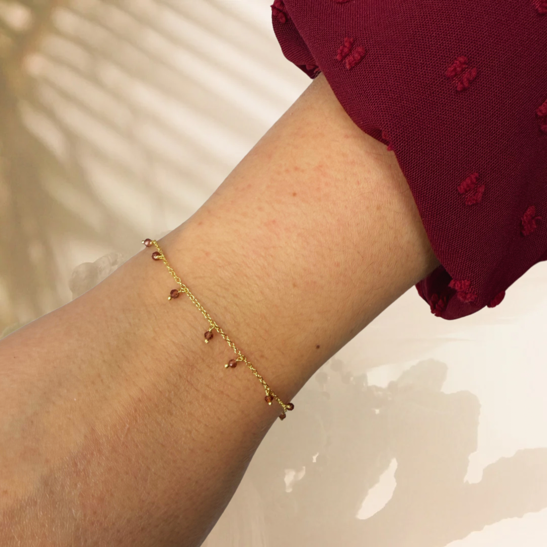 Premià gold bracelet - different stones
