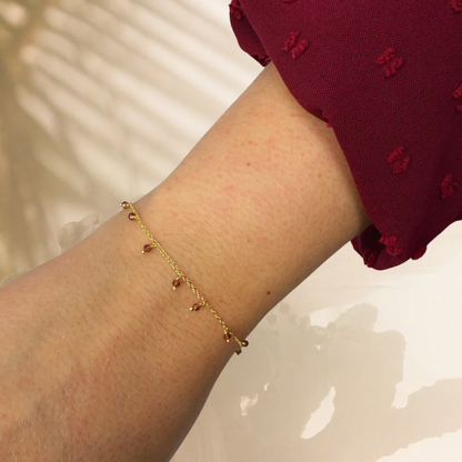Premià gold bracelet - different stones