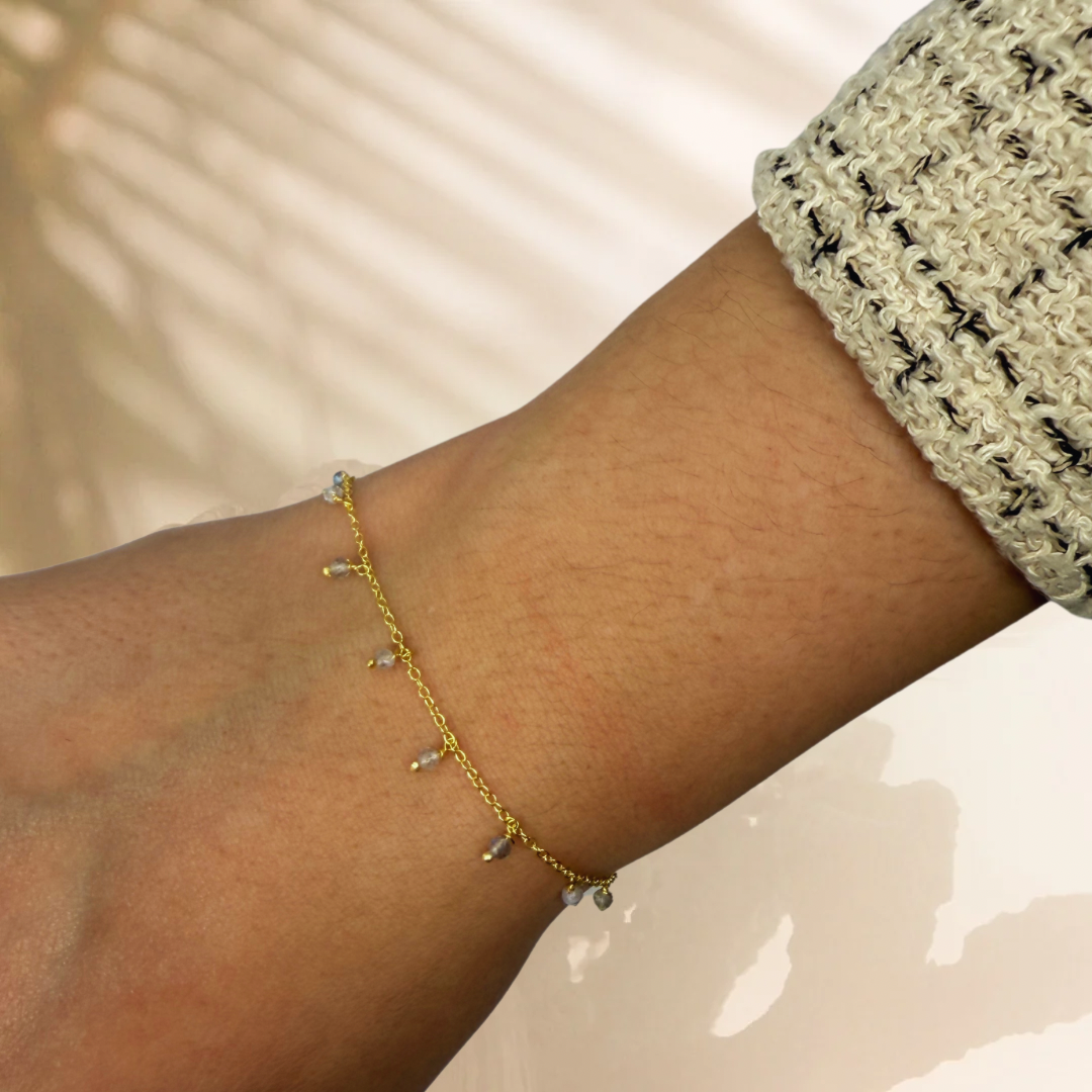 Premià gold bracelet - different stones
