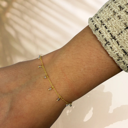 Premià gold bracelet - different stones