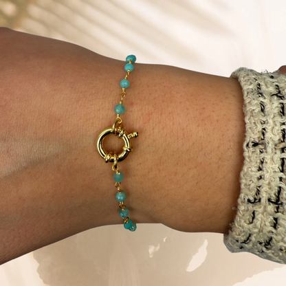 Cabrils gold bracelet - different stones