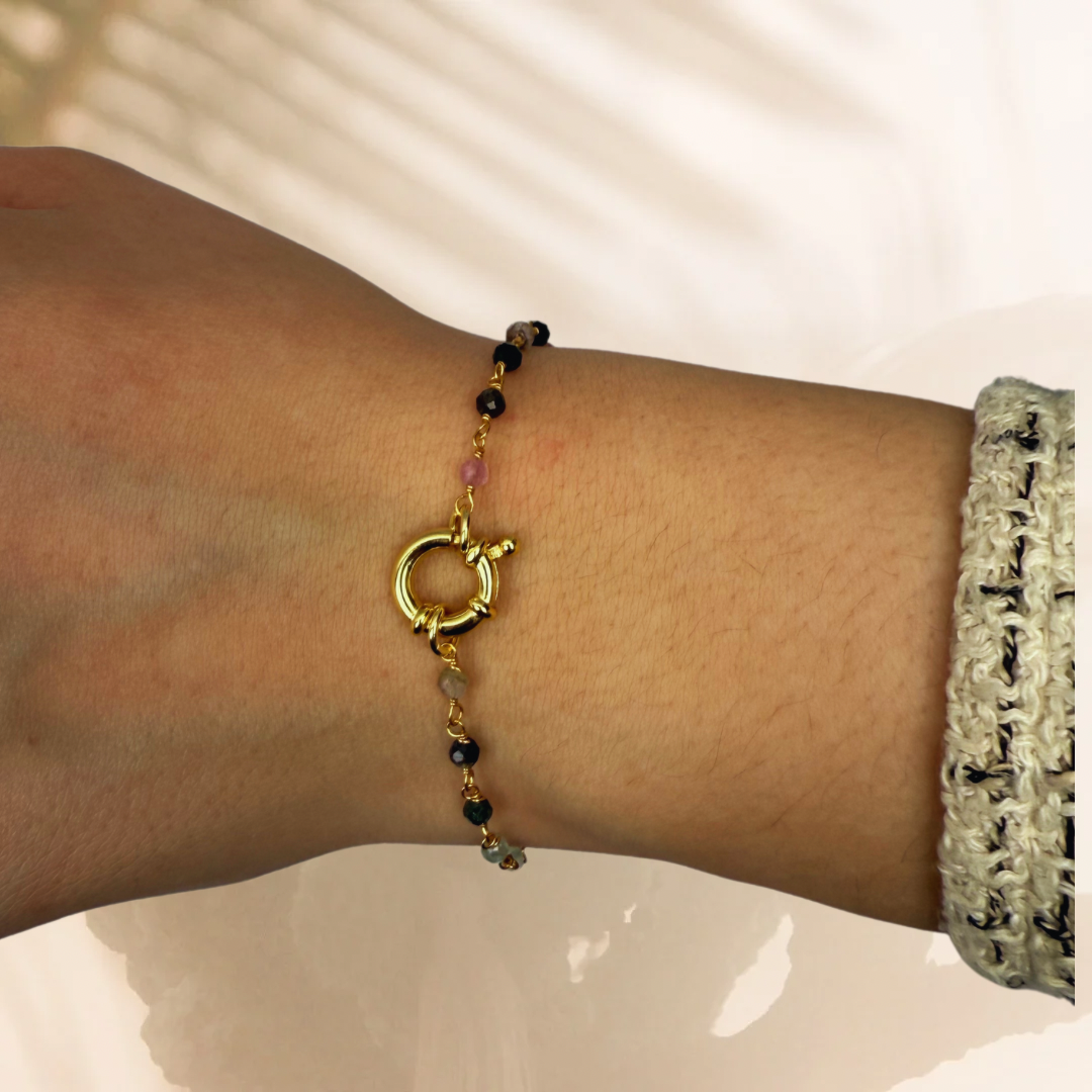 Cabrils gold bracelet - different stones