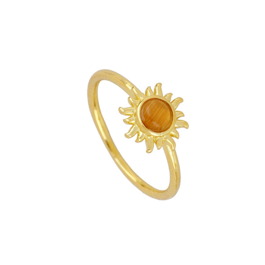 Gold Mitre Ring