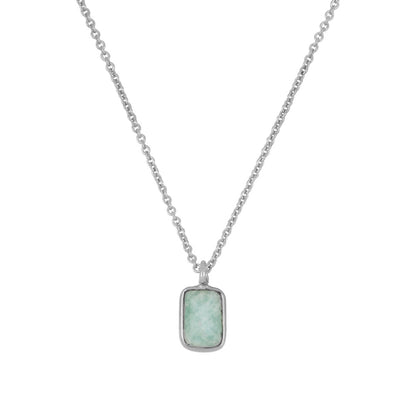 Ibiza silver necklace - different stones